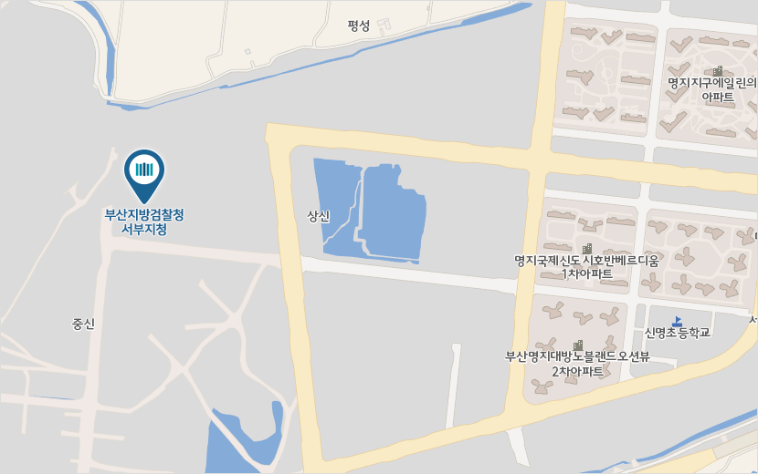 부산지방검찰청 서부지청 위치안내지도