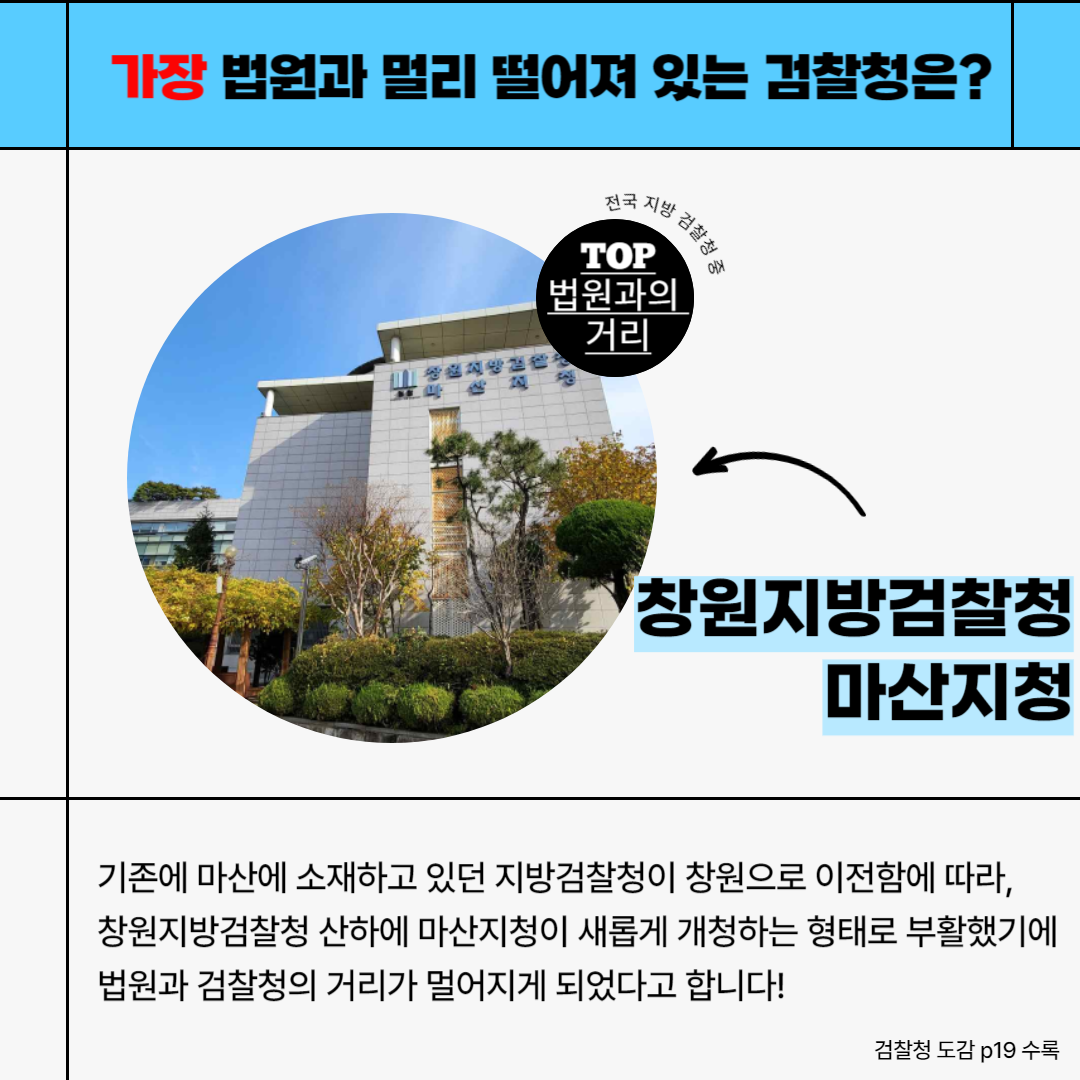 [검찰청 도감 이야기] 가장 OO한 검찰청은? 3번째