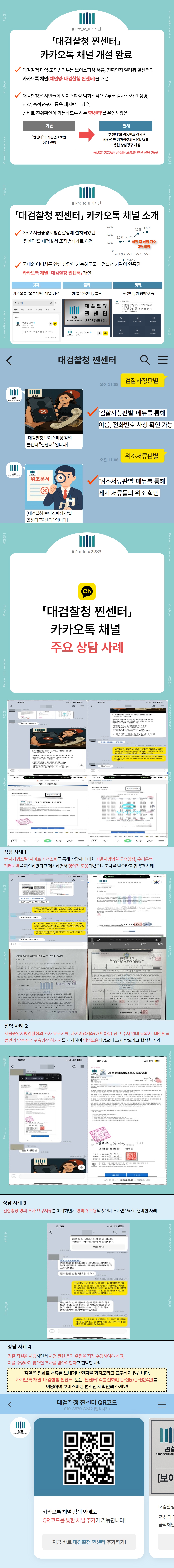 보이스피싱 콜센터 「찐센터」 카카오톡 채널 개설 2번째